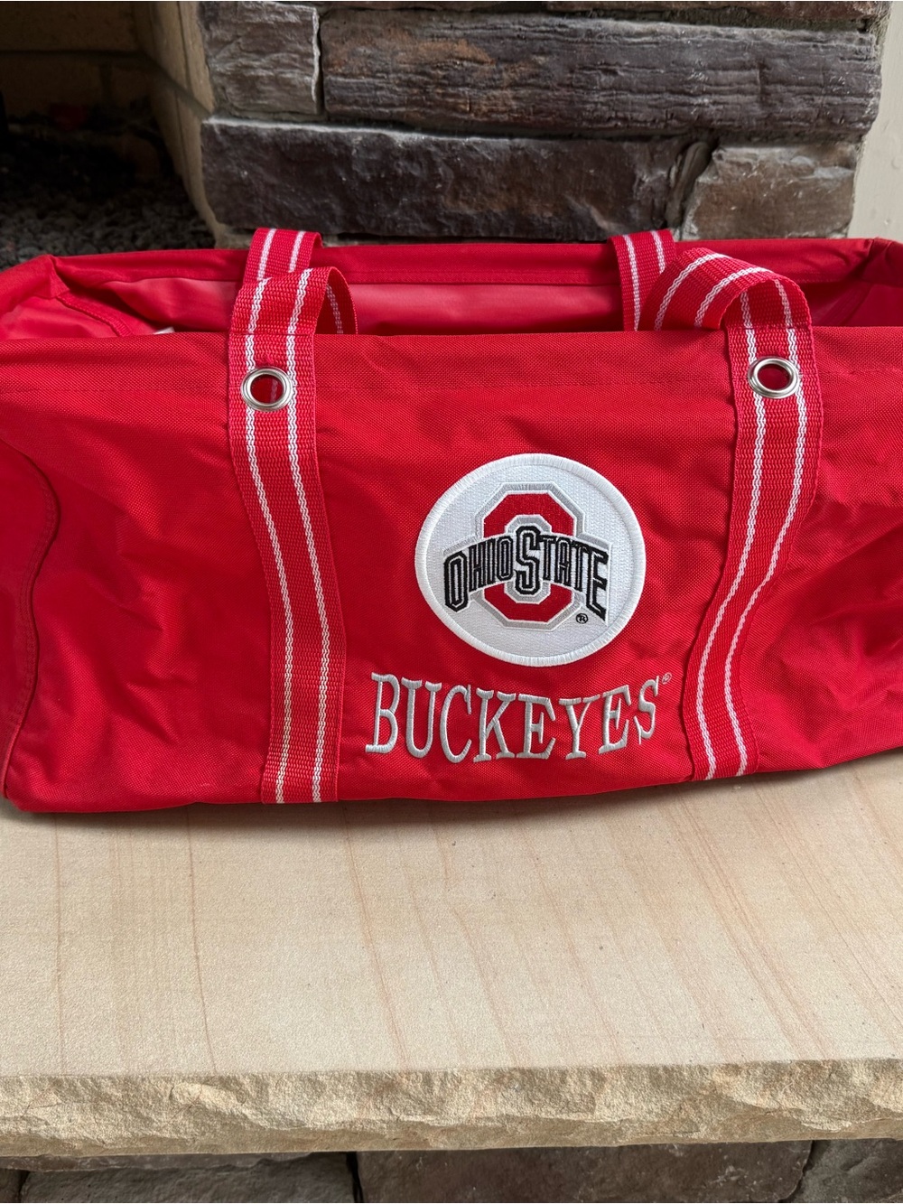 Thirty-one Large Carry All - Buckeyes Red Canvas Tote Bag